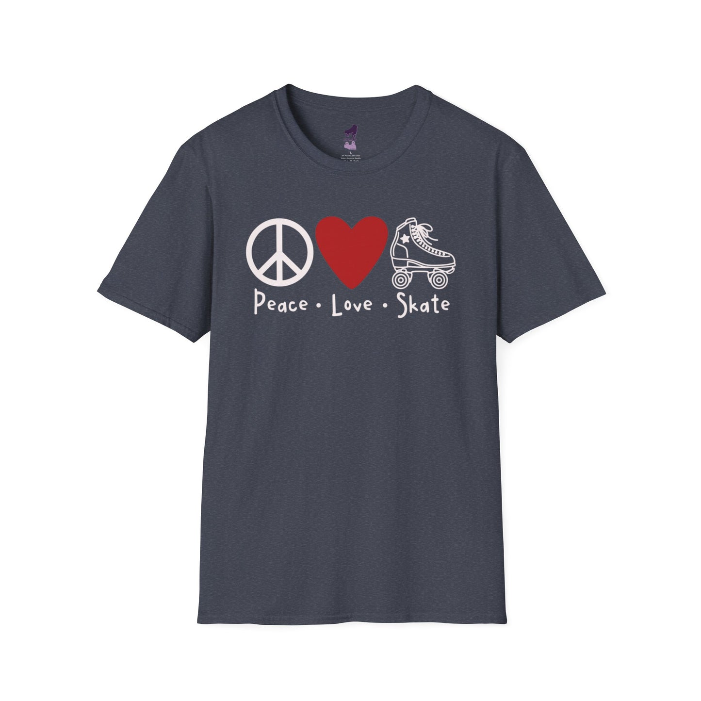 Peace Love Skate Unisex Softstyle T-Shirt