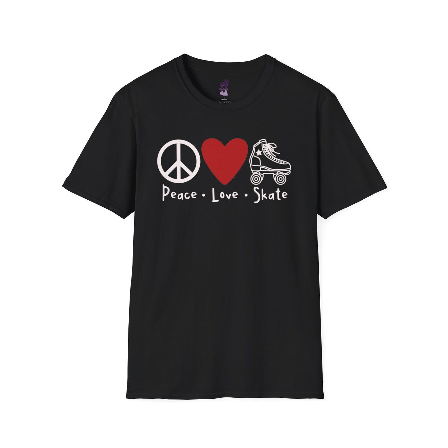 Peace Love Skate Unisex Softstyle T-Shirt