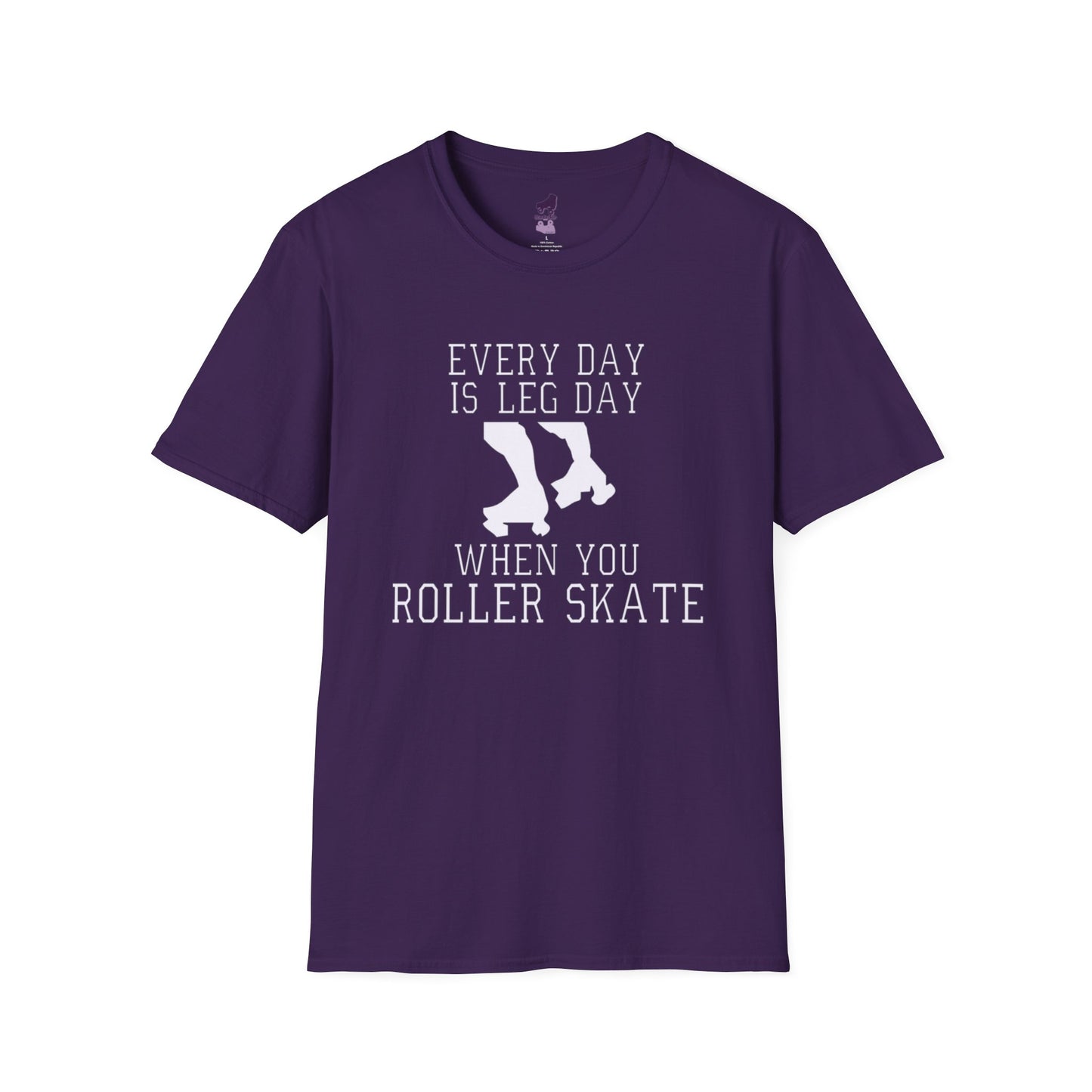 Everyday is Leg Day When You Roller Skate Unisex Softstyle T-Shirt