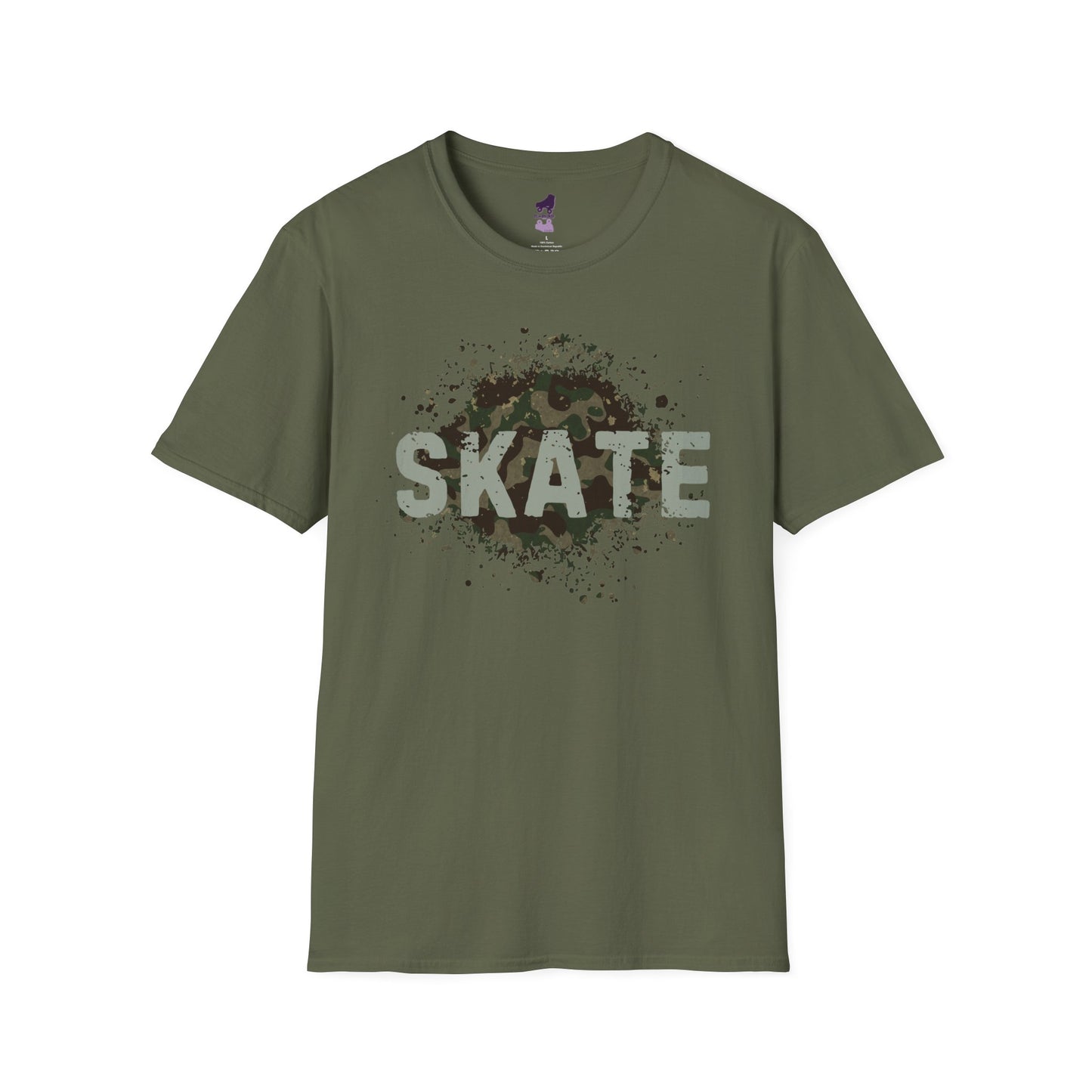 Camo Skate Unisex Softstyle T-Shirt