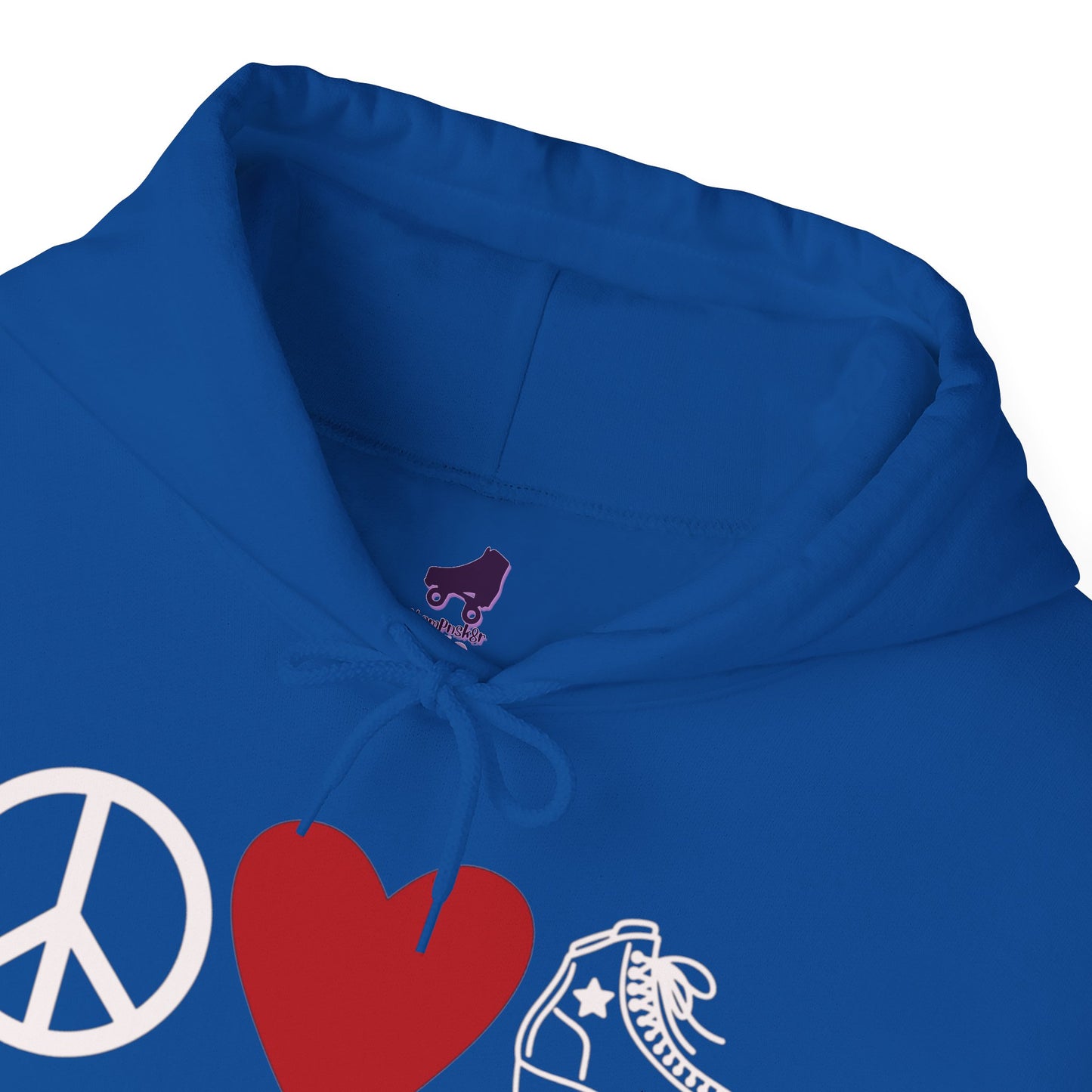 Peace Love Skate Unisex Heavy Blend™ Hooded Sweatshirt