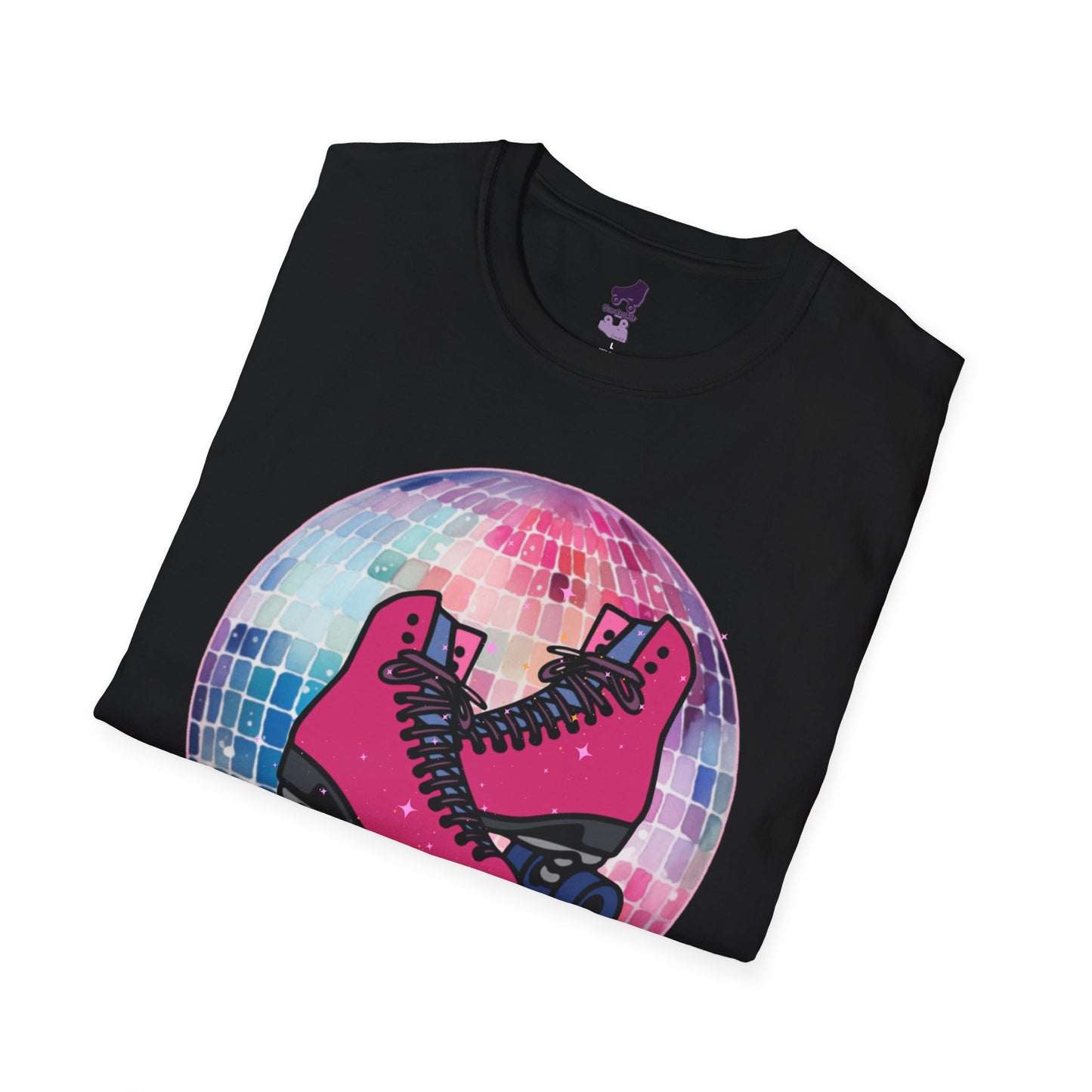 Colorful Retro Roller Skate Unisex Softstyle T-Shirt