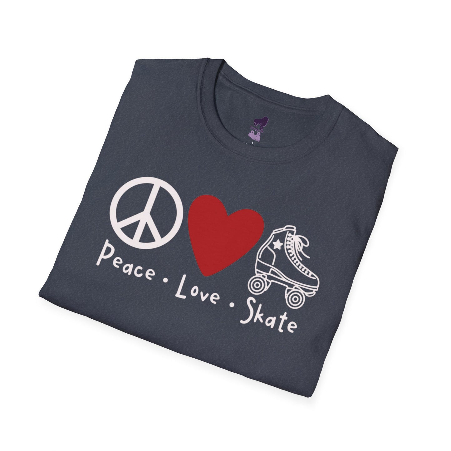 Peace Love Skate Unisex Softstyle T-Shirt