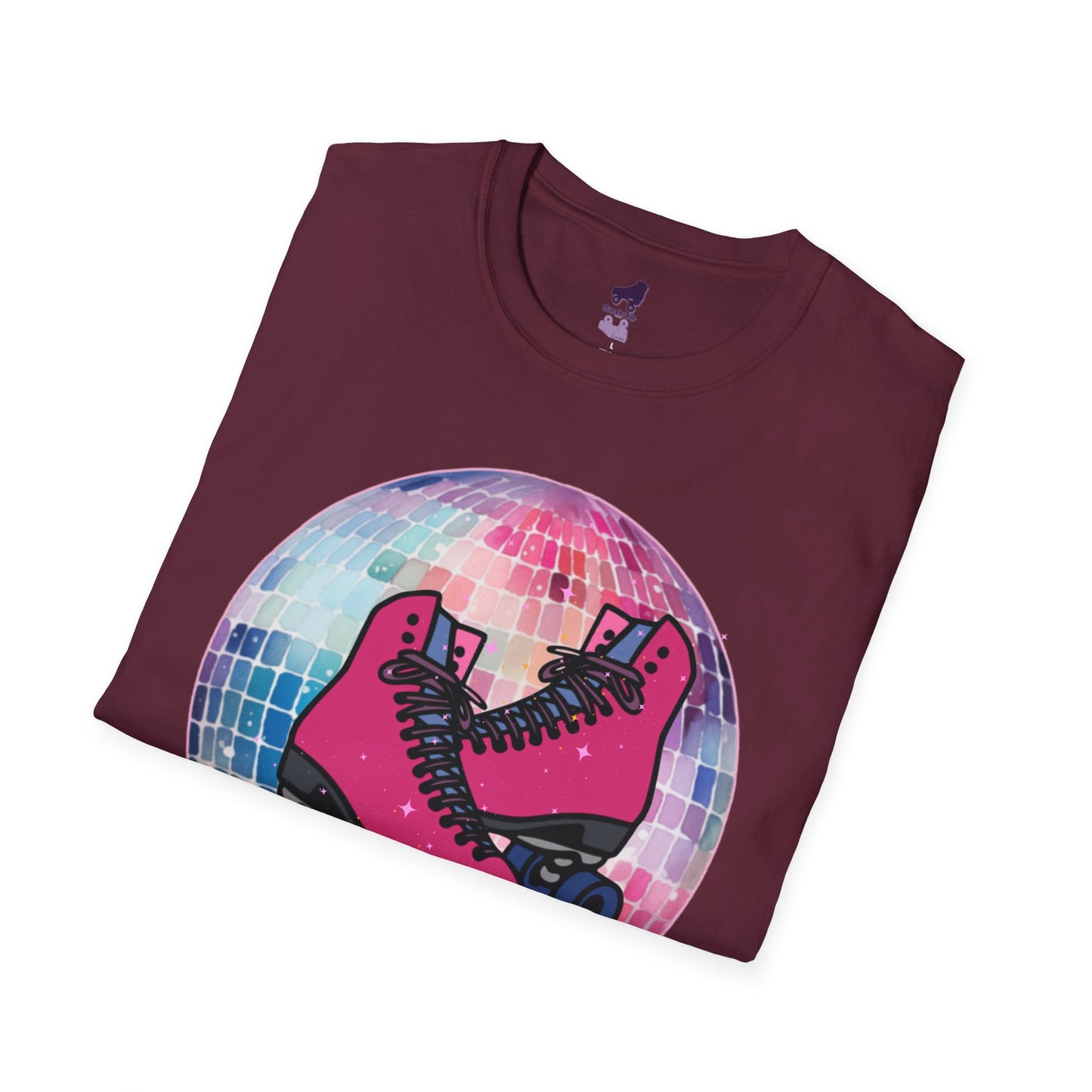 Colorful Retro Roller Skate Unisex Softstyle T-Shirt